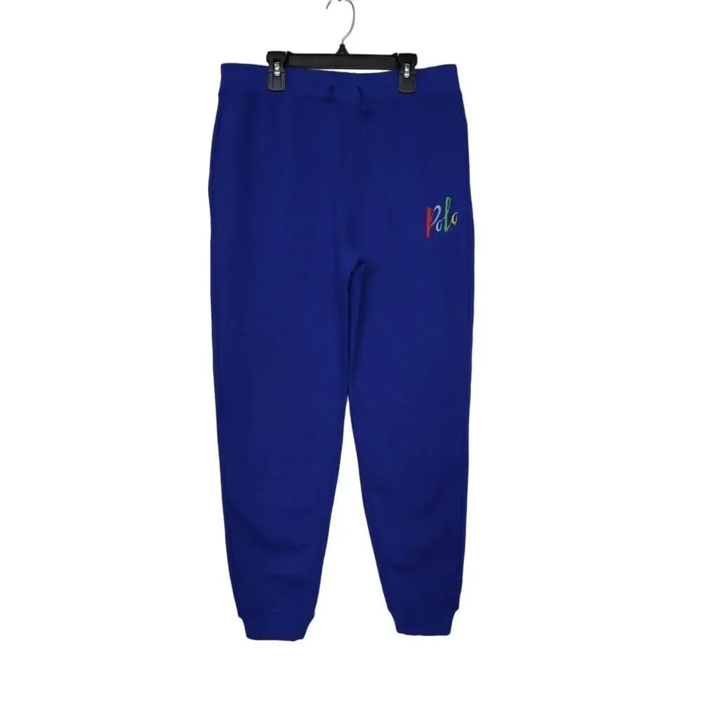 Polo Ralph Lauren Boys Blue‎ Sweatpants with Paint Logo Size XL